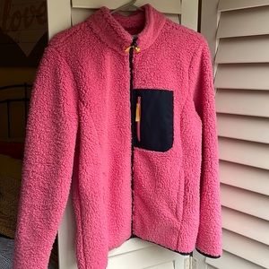 Cute teddy jacket in fun colors! Size L
